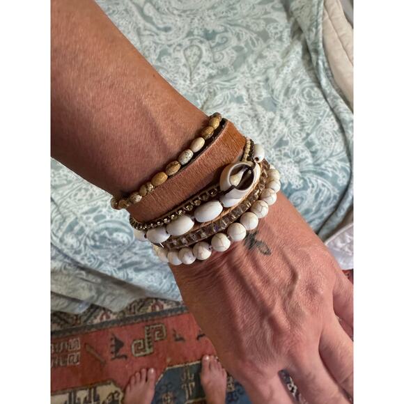 Victoria Emerson magnetic clasp boho bracelet 6 strand - Picture 3 of 6